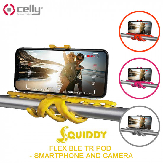 CELLY - 靈活三腳架 - 智能手機和相機 [SQUIDDY]